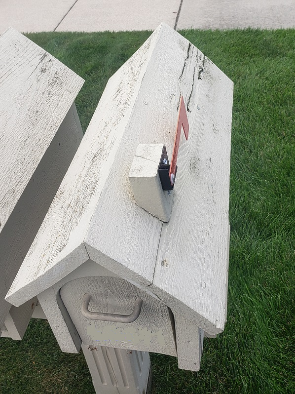 Mailbox condition before repair or replacement